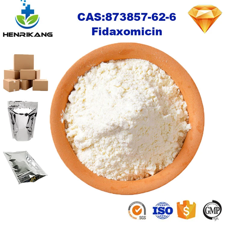 Wholesale Macrolide Antibiotics Fidaxomicin Powder CAS 873857-62-6 Veterinary Drug Fidaxomicin